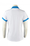 P504 white and blue polo shirts