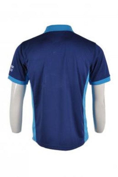 blue and black polo shirt