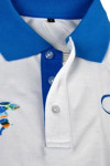 P504 white and blue polo shirts