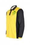P506 yellow and black polo shirt