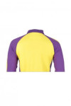 P507 yellow and purple polo shirt