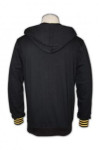Z135 black zip up sweaters