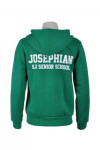 Z225 green zip up sweaters