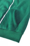 Z225 green zip up sweaters