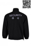 SE051 Personalised Housekeeper Security Uniforms Windbreaker Jacket 
