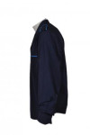 SE053 OEM Dark Blue Shirt Uniform for Security Officer Guard with Contrast Pocket and Shoulder Epaulette