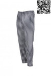 KI073 Restaurant Cooking Jogger Cargo Houndstooth Patterned Chef Pants