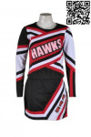 CH105 Long Sleeve Right Off Group Cheerleading Uniform Ribbon Edging Cheerleading Uniform Cheer Cheerleading Team Unlined Upper Garment Company
