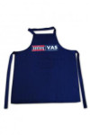 AP047 Personalized Kids Aprons Midnight Blue Full Length Apron Uniform with Halter Neck Strap for Cooking Baking Painting Classes