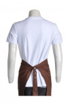 AP049 Funny Mens Aprons Sienna Half Waist Uniform Apron with Double Side Pockets