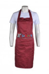 AP054 Custom Order Dark Red Aprons for Women 