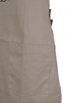 AP056 Personalized Tan Brown Apron with Double Pockets for Women Crossback Aprons Florists Gardeners Crafters Uniform