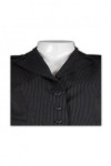 BWS035 Women's Short Sleeves Pinstripe Business Suits Uniforms with Skirt