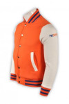 Z236 Go To Buy Orange And White Baseball Jacket