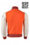 Z236 Go To Buy Orange And White Baseball Jacket