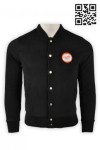 Z238  Black Baseball Jacket With LOGO