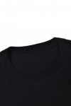 T566 black  t shirt with golden printing logo