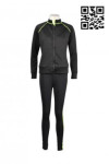 TF003 Where to Buy Sportswear Activewear Black Jacket and Pants 