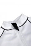 TF004 Tailor-made Slim Fit Gym Clothes & Sportswear White Jacket and Black Pants with White Stripes 