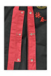 Martial010 Tailor-made Chinese Black Red Martial Arts Uniform Kung Fu Suits with Wing Chun Logo Embroidery 