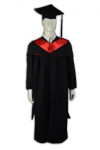 DA007 Academic Dress Long Sleeve with Mortar Board Toga Cap