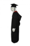 DA007 Academic Dress Long Sleeve with Mortar Board Toga Cap