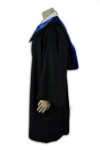 DA008 Blue Satin Ribbon Academic Dress Law Graduation Robes