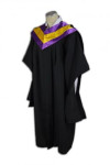 DA009 Academic Dress 1/2 Sleeve Graduation Cloak Degree Convocation Dress