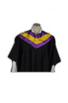 DA009 Academic Dress 1/2 Sleeve Graduation Cloak Degree Convocation Dress