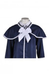 DA011  blue graduation gowns top shirt with bow