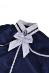 DA011  blue graduation gowns top shirt with bow