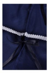 DA011  blue graduation gowns top shirt with bow