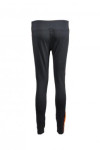 TF015 OEM Unisex Black Sports Trousers with Orange Double Stripes