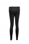 TF017 Custom-make Ladies Black Sports Trousers with Contrast Pink Side Panels