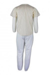 BU02 Personalized Baseball Teamwear for Men Youth Kids Beige Pinstripe Shirt with Pants 