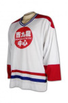 BU07 Customized Retro White Blue Red Baseball Tee Loose Fit Cotton V-neck Jersey Teamwear with Logo and Long Sleeves