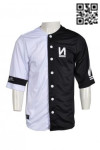 BU021 Tailor-made Black and White Baseball Shirt Men's Blank Sports Outfit Teamwear for Adult and Youth