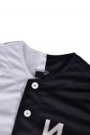 BU021 Tailor-made Black and White Baseball Shirt Men's Blank Sports Outfit Teamwear for Adult and Youth