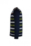 CAR002  men‘s stripe pattern wool cardigan