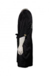 SU01 Customised Hair Salon Coat Smock Black Hairdresser Gown Robes for Customers