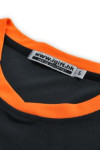 T569 Black and Orange Printing Logo T Shirt