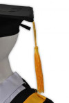 DA014 Black Graduation Gown with Hat for Children Toga Cap