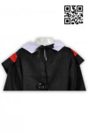 DA015 Red Collar Graduation Dress for Kids with Kindergarten Cap