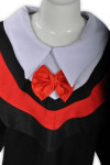 DA015 Red Collar Graduation Dress for Kids with Kindergarten Cap