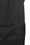 AP063 Customise Black Bib Apron with Contrast Waist Straps Adjustable Neck Strap and Big Front Pocket Singapore F&B Workwear Aprons Uniform
