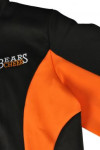 BG016 black and orange customised beer uniform
