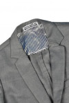 BS346 Gray Business Suits Custom Made for men