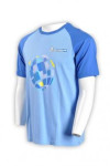 T576 blue tailor-made group t-shirts