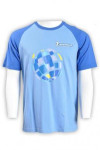 T576 blue tailor-made group t-shirts