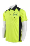 P516 fluorescent yellow athletic polo shirts